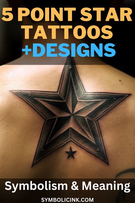 5 Point Star Tattoo Meaning & Symbolism (Water)